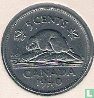 Canada 5 cents 1940 - Afbeelding 1