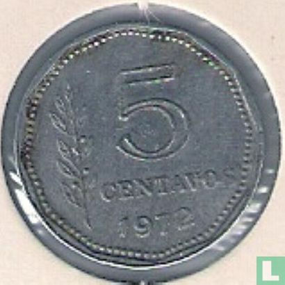 Argentinië 5 centavos 1972 - Afbeelding 1
