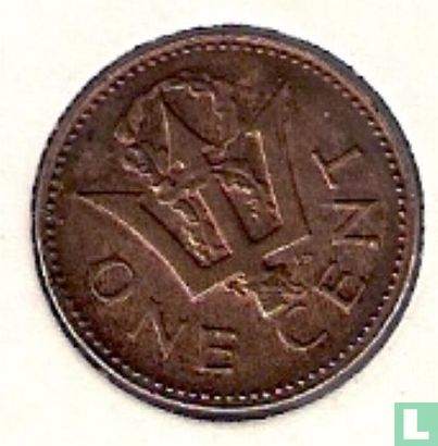 Barbade 1 cent 1982 (sans FM) - Image 2