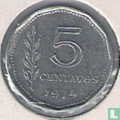 Argentinië 5 centavos 1974 - Afbeelding 1