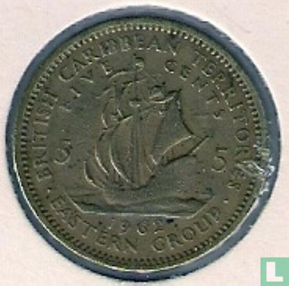 Britse Caribische Territoria 5 cents 1962 - Afbeelding 1