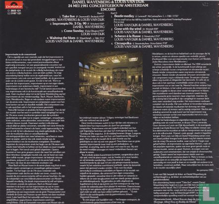 24 mei 1981 - Concertgebouw Amsterdam - Encore  - Afbeelding 2