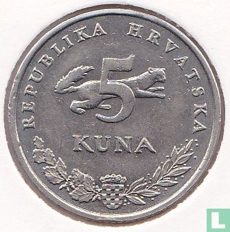 Kroatië 5 kuna 2002 - Afbeelding 2