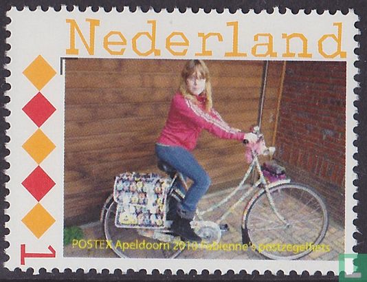Fabienne's stamps-bicycle