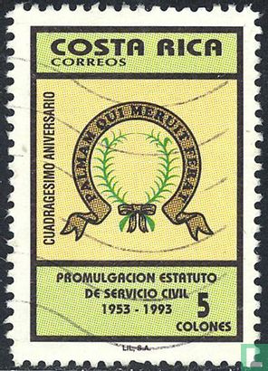 40e anniversaire du Costa Rica de la fonction publique