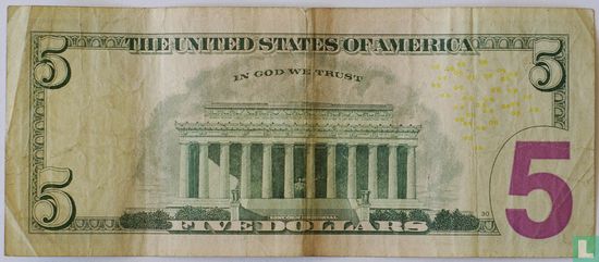 United States 5 dollars 2006 L - Image 2