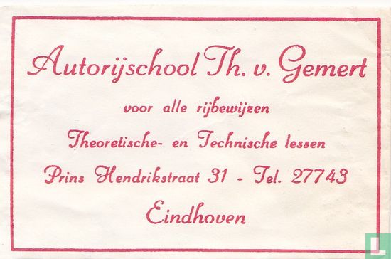 Autorijschool Th. v. Gemert
