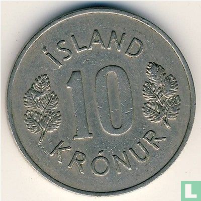 IJsland 10 krónur 1970 - Afbeelding 2