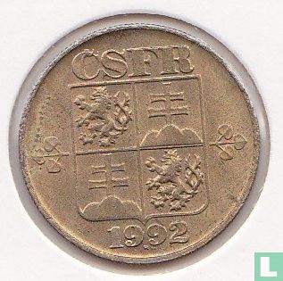 Tchécoslovaquie 1 koruna 1992 - Image 1