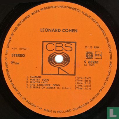 The Songs of Leonard Cohen - Bild 3