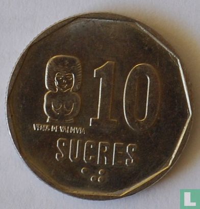 Ecuador 10 sucres 1988 - Image 2
