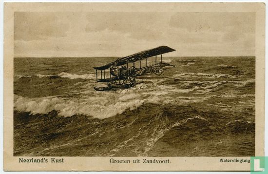 Neerland's kust  Groeten uit Zandvoort  Watervliegtuig - Afbeelding 1