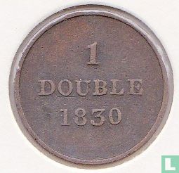 Guernsey 1 double 1830 - Image 1
