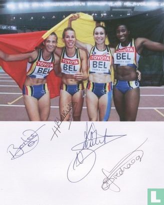 Belgische 4x100 m vrouwen estafetteploeg Osaka 2007