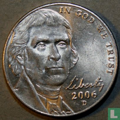 Vereinigte Staaten 5 Cent 2006 (D) - Bild 1