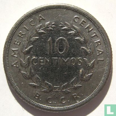 Costa Rica 10 Centimo 1953 - Bild 2