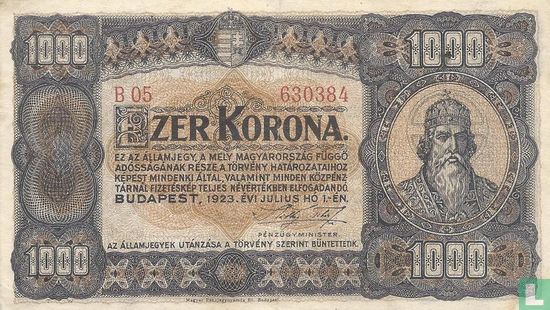 Hungary 1,000 Korona 1923 - Image 1