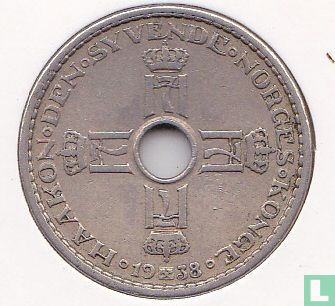Norwegen 1 Krone 1938 - Bild 1