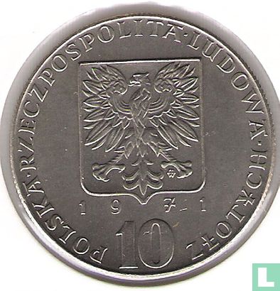 Polen 10 Zlotych 1971 "FAO" - Bild 1