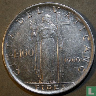 Vaticaan 100 lire 1960 - Afbeelding 1
