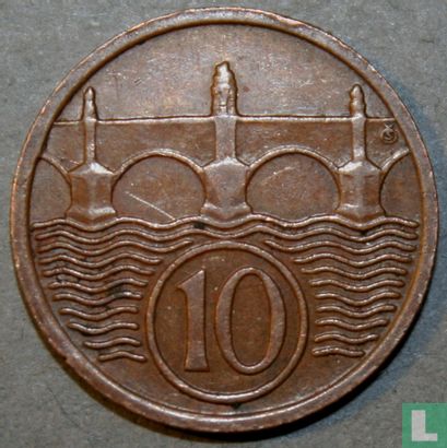 Czechoslovakia 10 haleru 1933 - Image 2