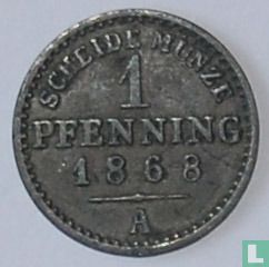 Pruisen 1 pfenning 1868 (A) - Afbeelding 1