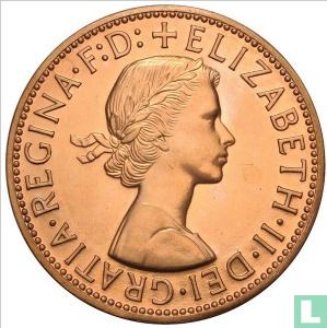 Australië 1 penny 1957 verguld - Afbeelding 2