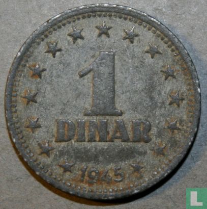 Yugoslavia 1 dinar 1945 - Image 1