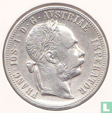 Austria 1 florin 1879 - Image 2