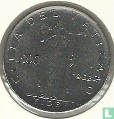 Vaticaan 100 lire 1962 - Afbeelding 1