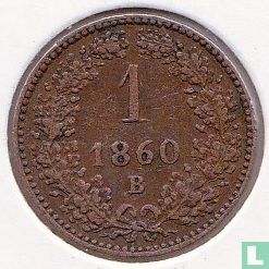 Austria 1 kreuzer 1860 (B) - Image 1