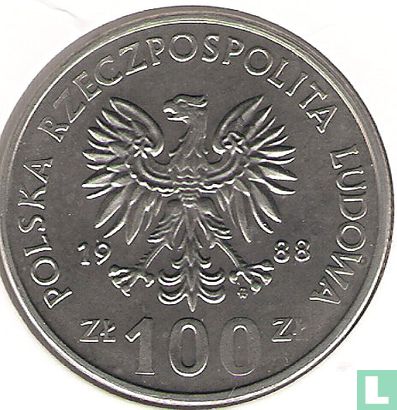 Polen 100 Zlotych 1988 "Queen Jadwiga" - Bild 1