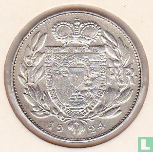 Liechtenstein 1 frank 1924 - Image 1