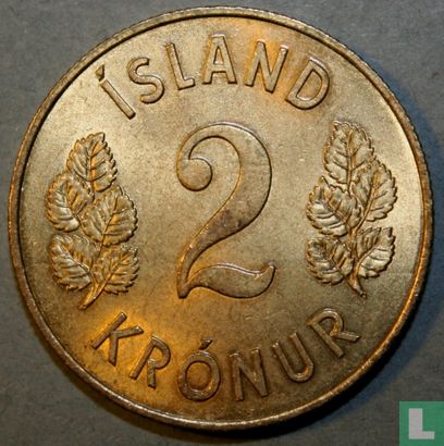 Island 2 Krónur 1966 - Bild 2