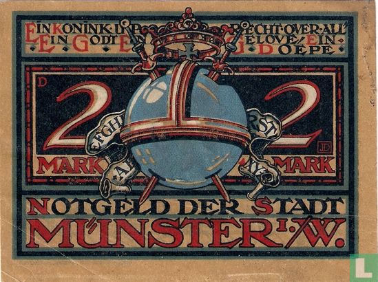 Munster, Stadt - 2 marks (4) 1921 - Image 1