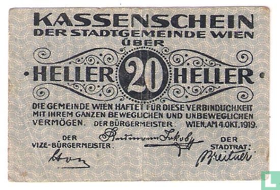 Wien 20 Heller 1919 - Image 1