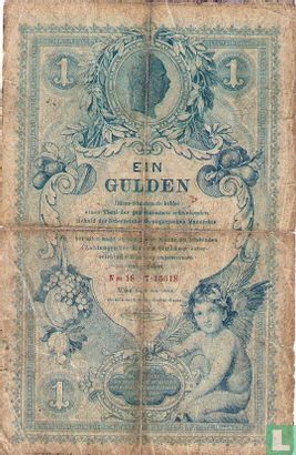 Austria 1 Gulden 1888 - Image 1
