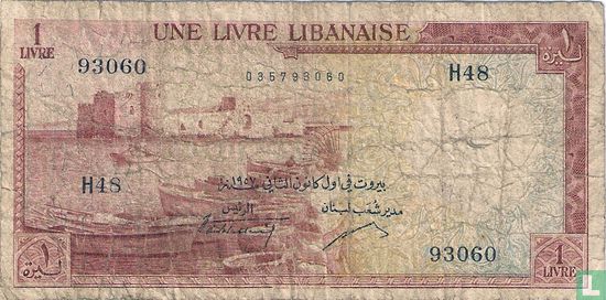 Lebanon 1 Livre 1957 - Image 1