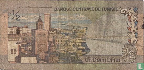 Tunesië ½ Dinar - Afbeelding 2