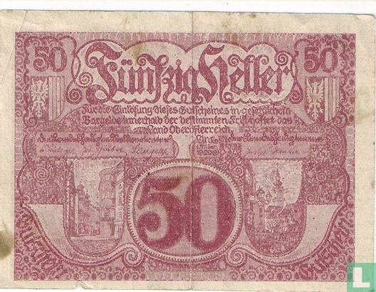 Oberösterreich 50 Heller 1920 - Image 1