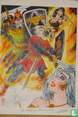 [Zonder titel] ( De Rode Ridder en zijn vrouwen in strijd met Bahaal - Afbeelding 1