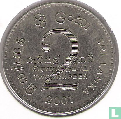 Sri Lanka 2 Rupien 2001 - Bild 1