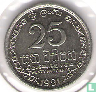 Sri Lanka 25 Cent 1991 - Bild 1