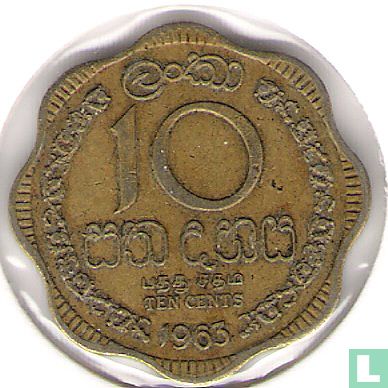 Ceylan 10 cents 1963 - Image 1