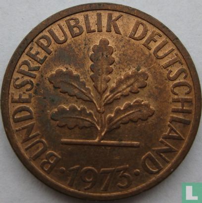 Duitsland 2 pfennig 1973 (D) - Afbeelding 1