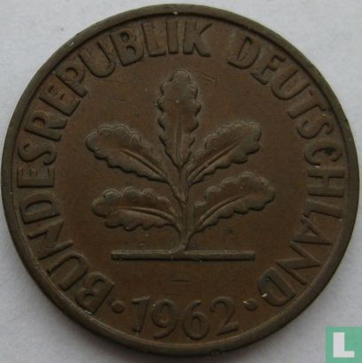 Duitsland 2 pfennig 1962 (D) - Afbeelding 1
