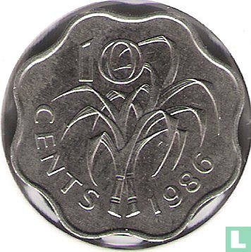 Swaziland 10 cents 1986 - Image 1