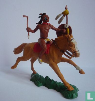 Indiaan te paard - Afbeelding 1