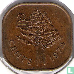 Swaziland 2 cents 1974 - Image 1
