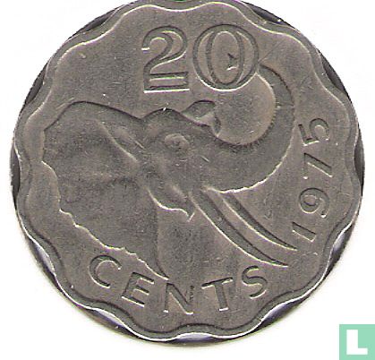 Swaziland 20 cents 1975 - Image 1